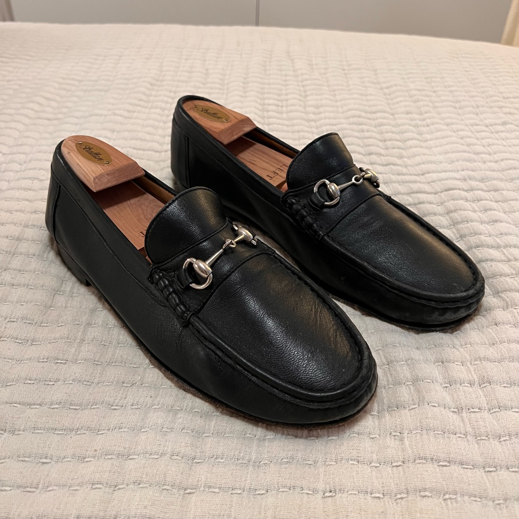 Black Alan Payne Bit Loafers (Vero Cuoio)